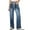 BU1, variant on OSOLU Solid Color Women Wide Leg Jeans High Waisted Stretchy Straight Leg Baggy Drawstring Zimbaplatinum Denim Pants Trousers Fashionable Classic Leisure Bottoms