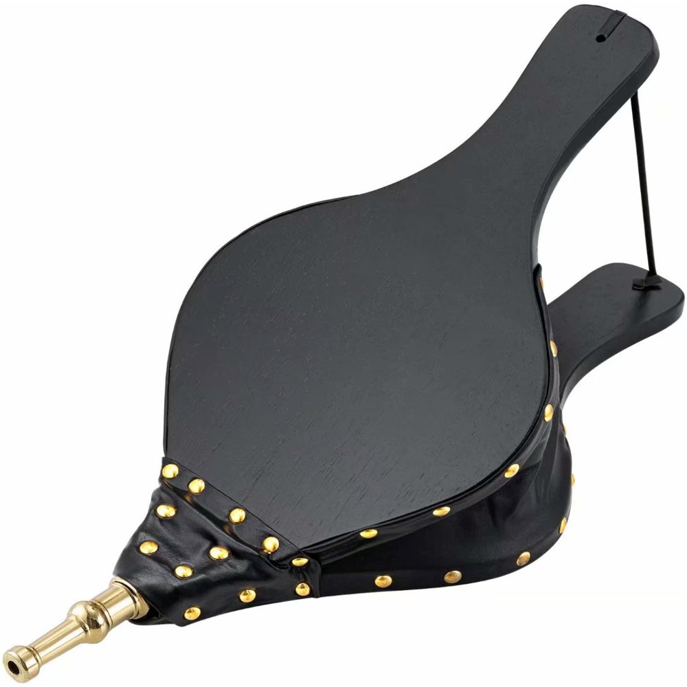 Fireplace Bellows 17"x 7.5" Large Bellows for Fire Pit Wood Air Blower