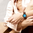 thumbnail image 4 of Relojes De Madera Relojes Exquisitos Para Mujer Relojes Casuales De Moda Simple Esfera De Nácar Yuarrent AP004879-02, 4 of 6