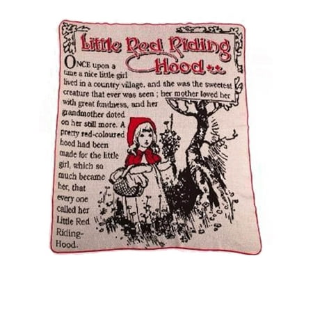 Lille 3 Light - Green 3 Large Throw - Little Red Riding Hood