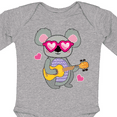 thumbnail image 4 of Inktastic Koala Cute Girls Guitar Girls Long Sleeve Baby Bodysuit, 4 of 5