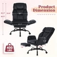 thumbnail image 4 of Homall Office Chair, Velvet Ergonomic Criss Cross Desk Chair with Adjustable Armrests, Swivel Vanity Chair Comfy Computer Chairs, Black, 4 of 7