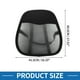 thumbnail image 4 of Cojín Lumbar para Asiento de Automóvil de Malla Transpirable Unique Bargains Soporte de Espuma Viscoelástica 44.5x41.5cm Malla Negra 1 Pc, 4 of 6