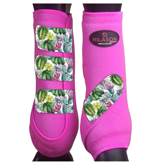 HILASON L M S Horse Front Leg Sport Boots| Printed Sport Boots| Horse Boots