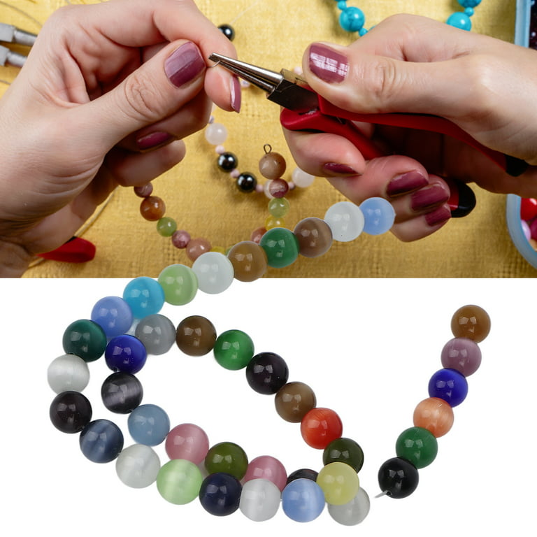 DIY Jewelry Beads, Excellent Polishing Bracelet Making Beads Round For  Earings For Amateurs 
