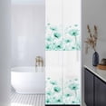 thumbnail image 3 of Teal Spring Floral Window Privacy Film, Summer Botanical Watercolor Vintage Static Cling UV Sun Blocking Heat Control Window Tint, Non-Adhesive One Way Windows Privacy Cover 17.7''x78.7'', 3 of 7
