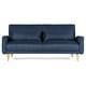 thumbnail image 5 of Sofá Cama Makora Anicka con Memory Foam Color Azul Lino Respaldo Reclinable de 3 Posiciones, 5 of 7