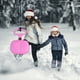 thumbnail image 5 of Trineo de nieve portátil para niños y adultos - Trineo de invierno de plástico ABS con asa extragrande para esquiar, arena y césped - 49 x 37 cm (19,29 x 14,57 pulgadas) -, 5 of 6
