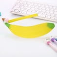 thumbnail image 4 of Silicone Pencil Holder Banana Shape, Washable Durable, Zipper Closure, for Stationery Cosmetic Brush Storage, 4 of 4