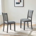 thumbnail image 2 of Hassch 4 Pack Wood Dining Chairs with Padded Seat, Modern Kitchen Side Chair, Upholstered Linen Fabric Armless Chair, Easy Assembly, Gray, 2 of 8