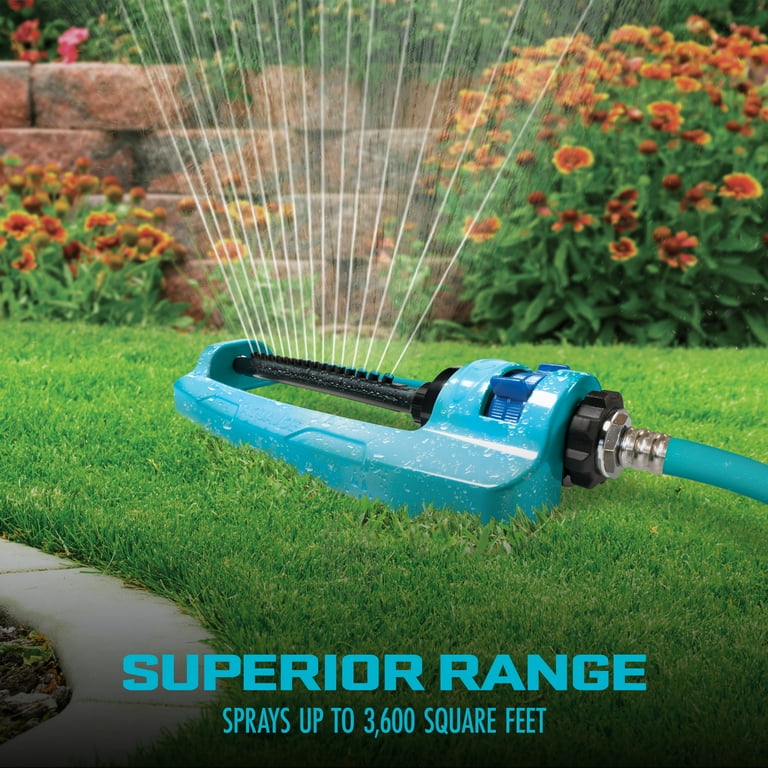 Aqua Joe Lawn Indestructible Oscillating Sprinkler, Heavy