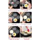 thumbnail image 3 of Sartén con 4 orificios para hamburguesas, huevos, tortillas, jamón, tortitas, planchas, sartén antiadherente para huevos, sin aceite, humo, parrilla para desayuno, olla para cocinar, 3 of 5