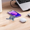 thumbnail image 3 of Llavero Gato Pelo Largo Azul | Articulaciones móviles | Colgante Fidget para Aliviar la Ansiedad y Reducir el Estrés | Material suave y duradero | Ligereza | Lindo diseño azul blanco | Para Adultos, 3 of 7