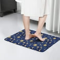 thumbnail image 4 of Blue Gold Sun Moon Star Zodiac Flannel Non Slip Door Rugs,Washable Door Mats Indoor,Decorative Door Mats,Dirt-Resistant and Absorbent Doormat for Entrance,Bedroom,Kitchen,Bathroom,23.5"x16", 4 of 5