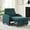 green, variant on Sleeper Chair,Single Armchair Sofa with Pillow,Adjustable Backrest Modern Pull Out Couch Bed with USB Port Cup Holder Side Pocket,Dark Grey