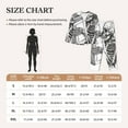 thumbnail image 4 of Salouo Skeleton Book Lover Pattern Women's Pajamas Set Long Sleeve Button Down Sleepwear Soft Pj Lounge Sets for women 2 Piece Pjs Set with Long Pants-X-Large, 4 of 7