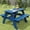 Blue, variant on FOOWIN Kids Picnic Table, HDPE All Weather Outdoor Picnic Table and Chair Set, Grey