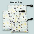thumbnail image 4 of kiskick Zipper Closure Diaper Bag: Fine Knitted Polyester Diaper Pouch with Creative Pumpkin Pattern for Home Use, 4 of 8