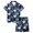 A07-Blue, variant on bravefron Girls Halloween Outfits set 2 Piece Set Short Sleeve Pumpkin Printed Casual Comfortable Elastic Waist Toddler Kids Clothes