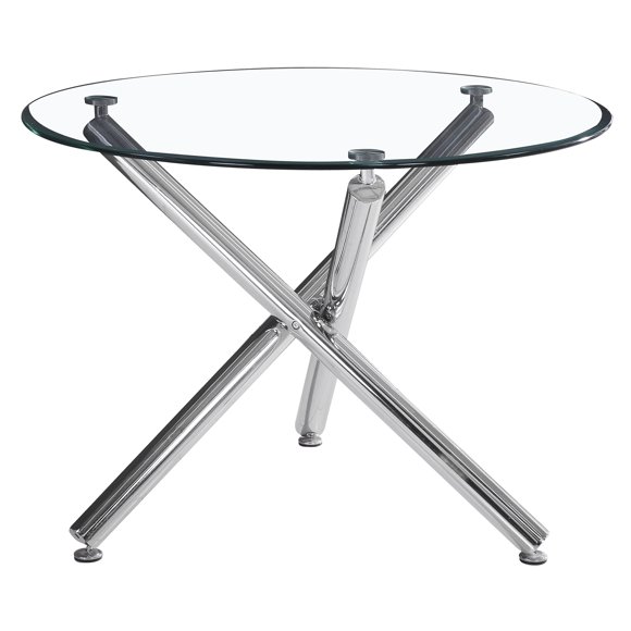 SOLARA II DINING TABLE, 40 dia CHROME