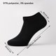 thumbnail image 2 of 5/6/7/10 pares de calcetines náuticos invisibles de corte bajo de silicona antideslizantes calcetines tobilleros invisibles de verano Color sólido Casual transpirable, 2 of 5