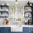 thumbnail image 2 of Easter Kitchen Curtains Window Panels, Spring Rabbit Eggs Eucalyptus Leaves Floral Wood Insulated Window Treatment Curtain, Grommet Curtains for Bedroom/Living Room/Bathroom, 2 Piece 42"Wx63"L, 2 of 8