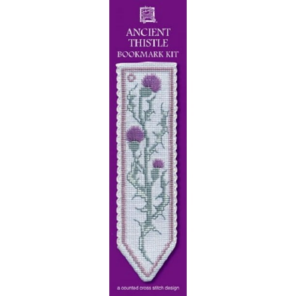 Textile Heritage Ancient Thistle Counted Cross Stitch Bookmark Kit - Walmart.com - Walmart.com
