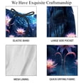 thumbnail image 4 of luoweisi Men's Beach Shorts Quick Dry Swim Trunks with Mesh Lining Plants under the Stars 2XL, 4 of 5