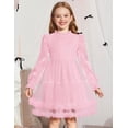 thumbnail image 3 of Arshiner Toddler Tutu Dress Girls Puff Long Sleeve Fall Winter Formal Party Tulle Dresses, 3 of 6