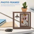 thumbnail image 4 of Double Sided Rotating Wood Picture Frame Rotating Wood Photo Frame Home Decor with Lamp, 4 of 8