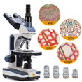 thumbnail image 5 of Microscopio compuesto trinocular SWIFT SW350T Aumento 40X-2500X Cabezal Siedentopf Etapa mecánica de dos capas de grado de investigación Cámara de 1.3mp y software Compatible con Windows y Mac, 5 of 5