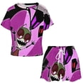 thumbnail image 2 of Invader Zim Summer Home Suit For Womens Short-Sleeved Pajama Set 2pcs Loungewear Soft Sleepwear T-Shirts Tee Shirt Top And Short Sleeping Pants, 2 of 8