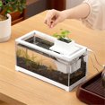 thumbnail image 1 of Tiny Fish Tank- Aquarium With Inner Light Mini Landscape, 1 of 5
