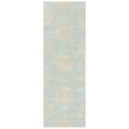 thumbnail image 3 of SAFAVIEH Soho Maui Geometric Wool Area Rug, Turquoise/Yellow, 2' x 3', 3 of 6
