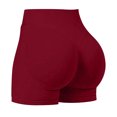 thumbnail image 2 of Lenpel Yoga Shorts for Women Seamless High Waisted Butt Lifting Athletic Running Workout Shorts Booty Biker Shorts, 2 of 6