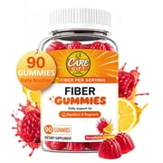 Fiber Gummies Sugar Free, Vegan, Digestive Health Regularity for Women Men - Raspberry Lemon 90 Gummies