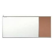 Aarco Products 120C-416M-124CR-887 Combination Right Side Markerboard- Sage - 4 x 16 ft.