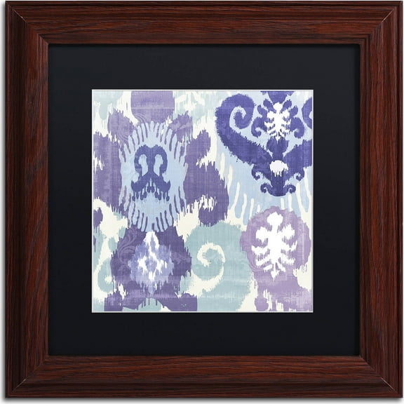 Trademark Fine Art "Blue Curry I" Canvas Art by Color Bakery, Black Matte, Wood Frame