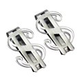 thumbnail image 2 of 2pcs Billfold Durable Dollar Sign Shape Stainless Steel Banknote Clips Money Clips Credit Card Holder for Boy Lady Men, 2 of 6
