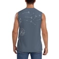 thumbnail image 4 of Fotbe White Dandelion Men's Camiseta sin Mangas Estampada para Hombres, Playera Casual para Gimnasio, Entrenamiento, Playa-XX-Large, 4 of 7