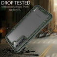 thumbnail image 6 of CoverON For Samsung Galaxy S21 FE Phone Case, Military Grade Full Body Rugged Slim Fit Clear Cover, Black (Green Splash), 6 of 9
