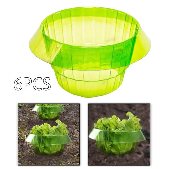 6 uds collares de protección de plantas babosas altura de 11,5 cm cubierta de planta protector cubierta de campana para jardineros