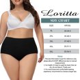 thumbnail image 4 of Loritta Womens Panties Plus Size Underwear for Women High Waisted Cotton Panties Full Coverage Briefs for Ladies, 4 Pack, XL-5XL, 4 of 6