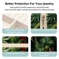 thumbnail image 3 of Tropical Plants Jewelry Display and Organizer: Portable Square Travel Case for Rings, Earrings, Necklaces, Bracelets - Suitable for Girls and Women, 3 of 6