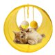 thumbnail image 3 of Pet Cat Tunnel Tubes Plegable Crinkle Kitten Rabbit Play Tunnels (Amarillo), 3 of 8