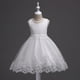 thumbnail image 3 of Vestido de encaje con cuentas para niñas Vestido de princesa con flores para niñas grandes Vestido de tutú con flores de ganchillo y lentejuelas para niñas, 3 of 5