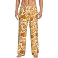 thumbnail image 1 of Kdxio Various Bread Pattern Men's Pajama Pants, Elastic Waist with Drawstring and Pockets, Comfortable Loungewear-Medium, 1 of 6