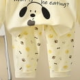 thumbnail image 3 of Linfrsh Toddler Girls Pajamas Size 12-18 Months Kids Pajamas Sets Boys Girls 2-Piece Sleepwear Set Cotton Long Sleeve Casual Kids(Blue,3-4 Years), 3 of 4
