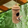 thumbnail image 4 of Wooden Wooden 2025 For Outside Hanging Wooden Humming Bird With Ropes Gardening Home Decoration My Texas Natural Squirrel Nesting for outside Roosting Boxes for Birds Hanging Bath Bar Owl Nesting, 4 of 8