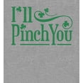 thumbnail image 2 of I'll Pinch You St. Patrick's Day Adult Heather Gray Crew Neck Short Sleeve Tee-XS, 2 of 4